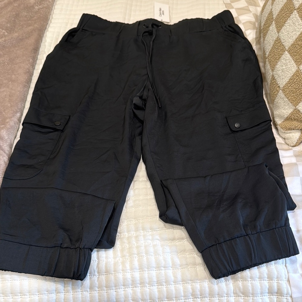 Calvin Klein Black Cargo Pant joggers